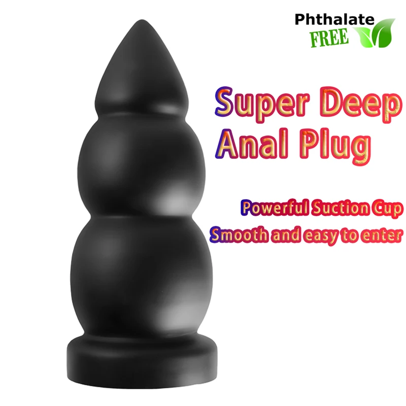 Grande vibrador forte sucção contas anal plug dildo butt plug bola anal plug sexo brinquedos para mulheres homens adulto produto sex shop