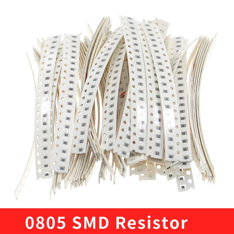 1280pcs 5% 0.125W 0805 SMD Resistor 64 Values 0ohm-10Mohm Assortment Kit pack