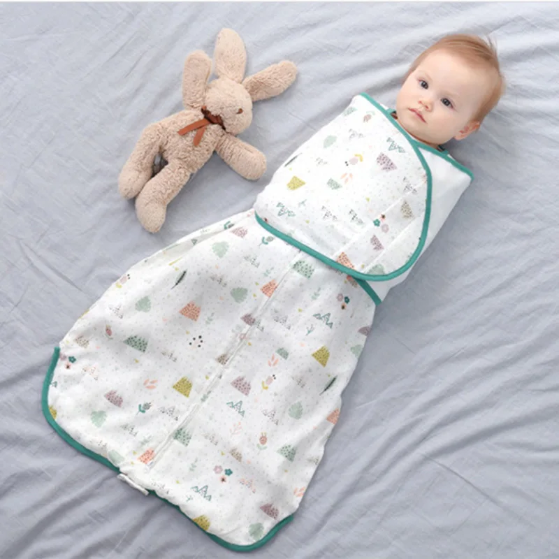 

Baby Sleeping Bag Ultra-Soft Bamboo Cotton Newborn Receiving Blanket Infant Boys Girls ClothesSleeping Nursery Wrap Swaddle