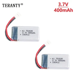 3.7V 400mAh 35C bateria Lipo dla X4 H107 H31 KY101 E33C E33 U816A V252 H6C zdalnie sterowany Quadcopter drony części zamiennych 752035