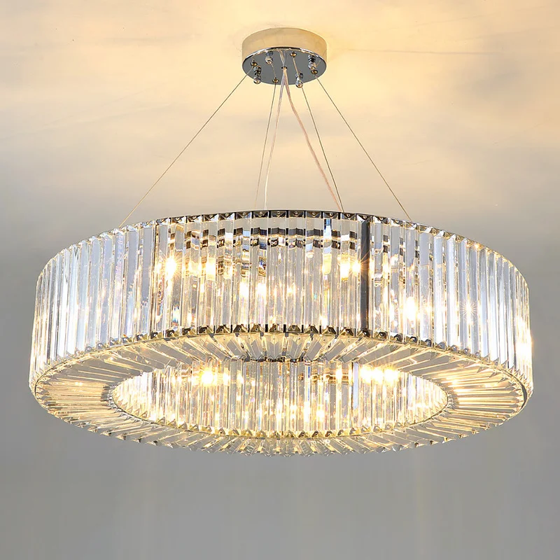 

New design hotel lobby crystal chandelier modern lighting AC110V 220V lustre dinning room living room light fixtures