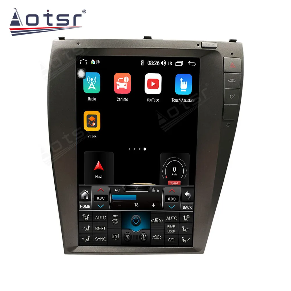 For Lexus ES240 ES250 ES300 ES330 ES350 2006 - 2012 Tesla Android 12 Car Radio Central Multimidia Player GPS Carplay AutoStereo