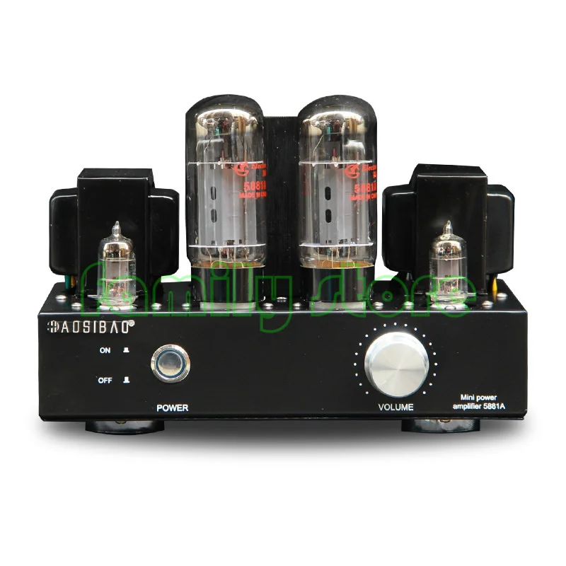 5881A EL34 single-end type A pure tube amplifier，hifi tube power amplifier, output power 6.5W*2，Signal to noise ratio: 89db