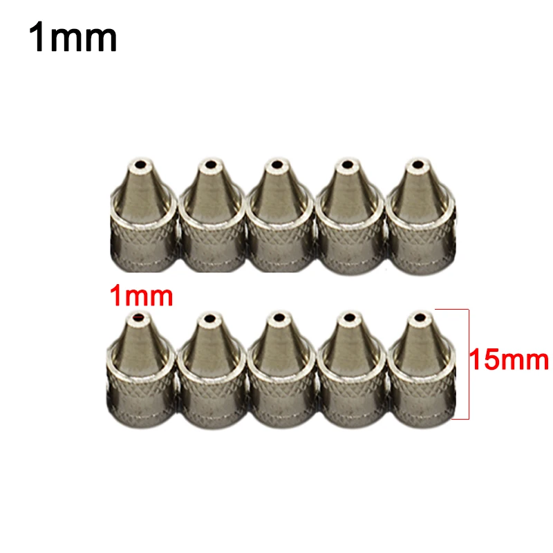 1mm /2mm Nozzle Iron Tips Metal Soldering Welding Tip For Electric Vacuum Solder Sucker/Desoldering Pump 10Pcs/Set