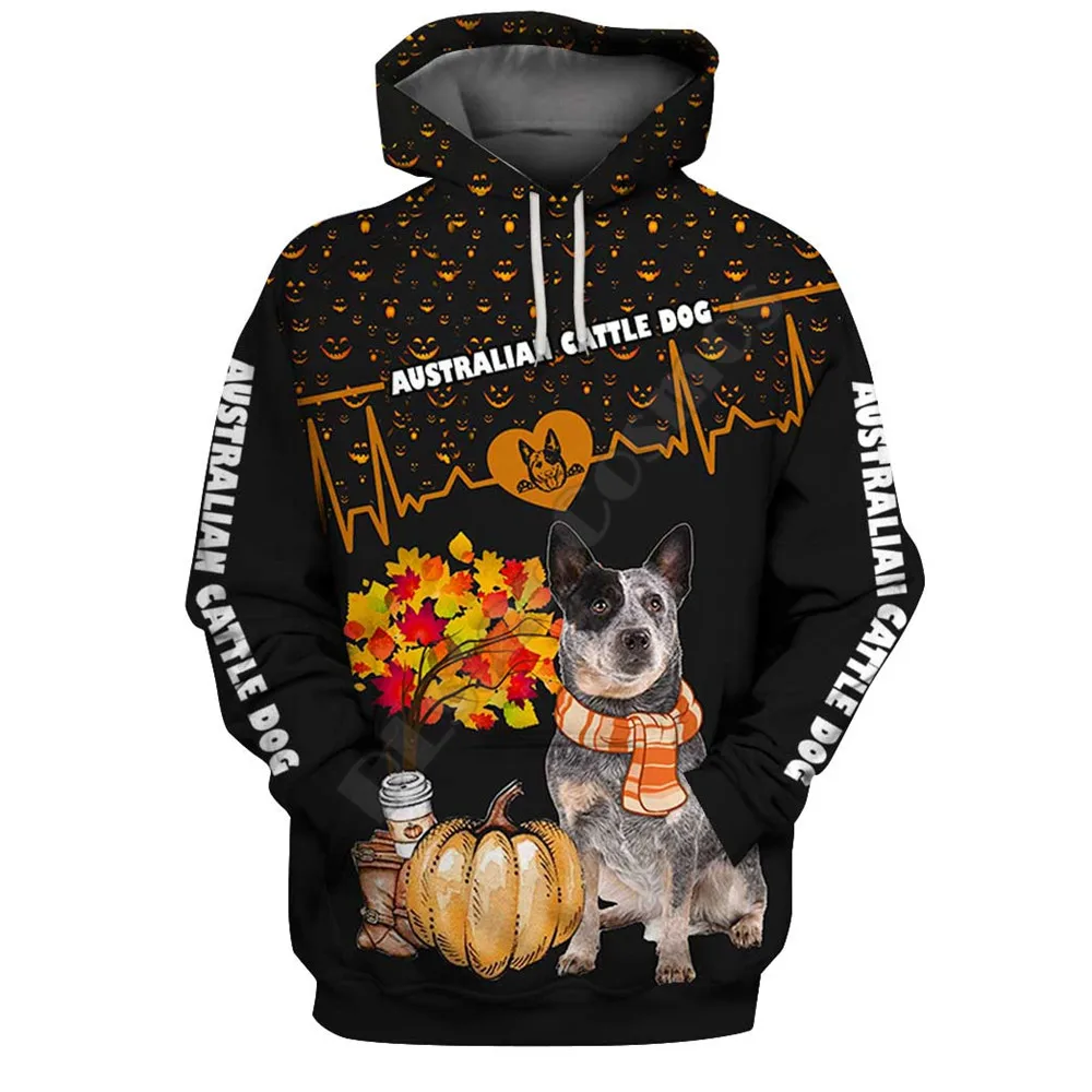 

Halloween Australian Cattle Dog 3D Printed Hoodies Fashion Pullover Men For Women Sweatshirts Sweater Cosplay Costumes