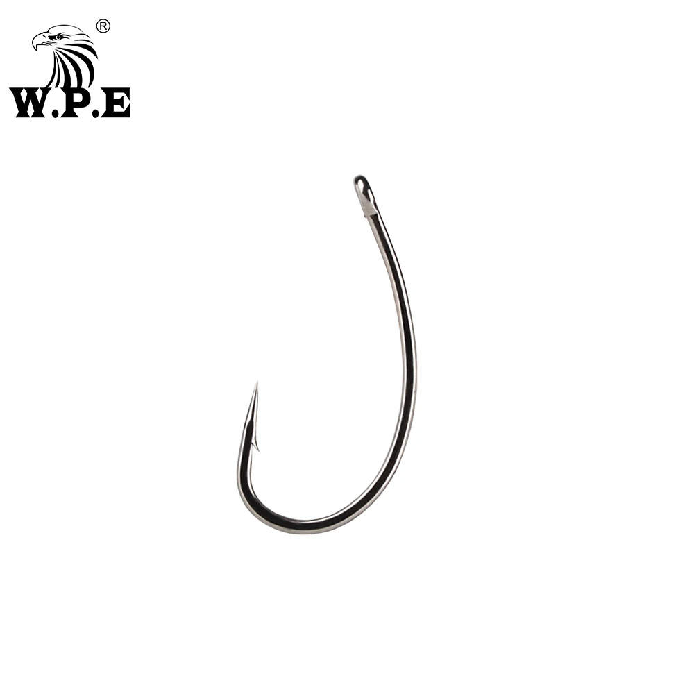 

W.P.E 30pcs/lot Fishing Hooks 2#-8# Barbed Single Circle Fishhooks Carp Fishing High Carbon Steel FishingHook Accessories Tackle