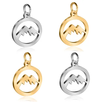 10 sztuk/partia górska ze stali nierdzewnej Charms hurtownia tworzenia biżuterii Charms bransoletki wisiorki najwyższej jakości