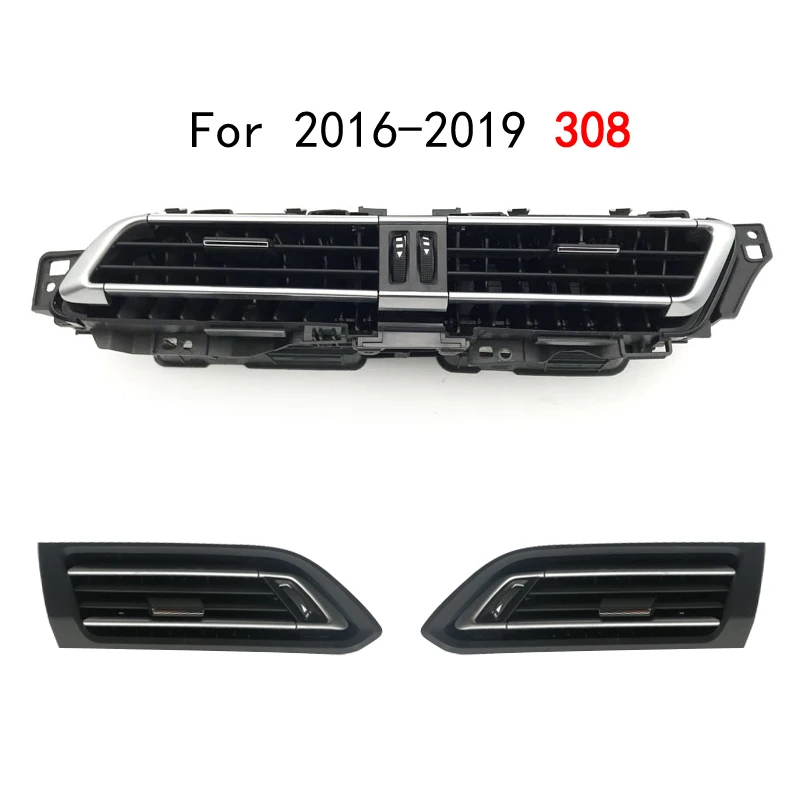 For Peugeot 308 308S 408 front dashboard air conditioning air outlet, left and right middle air outlet fan blades