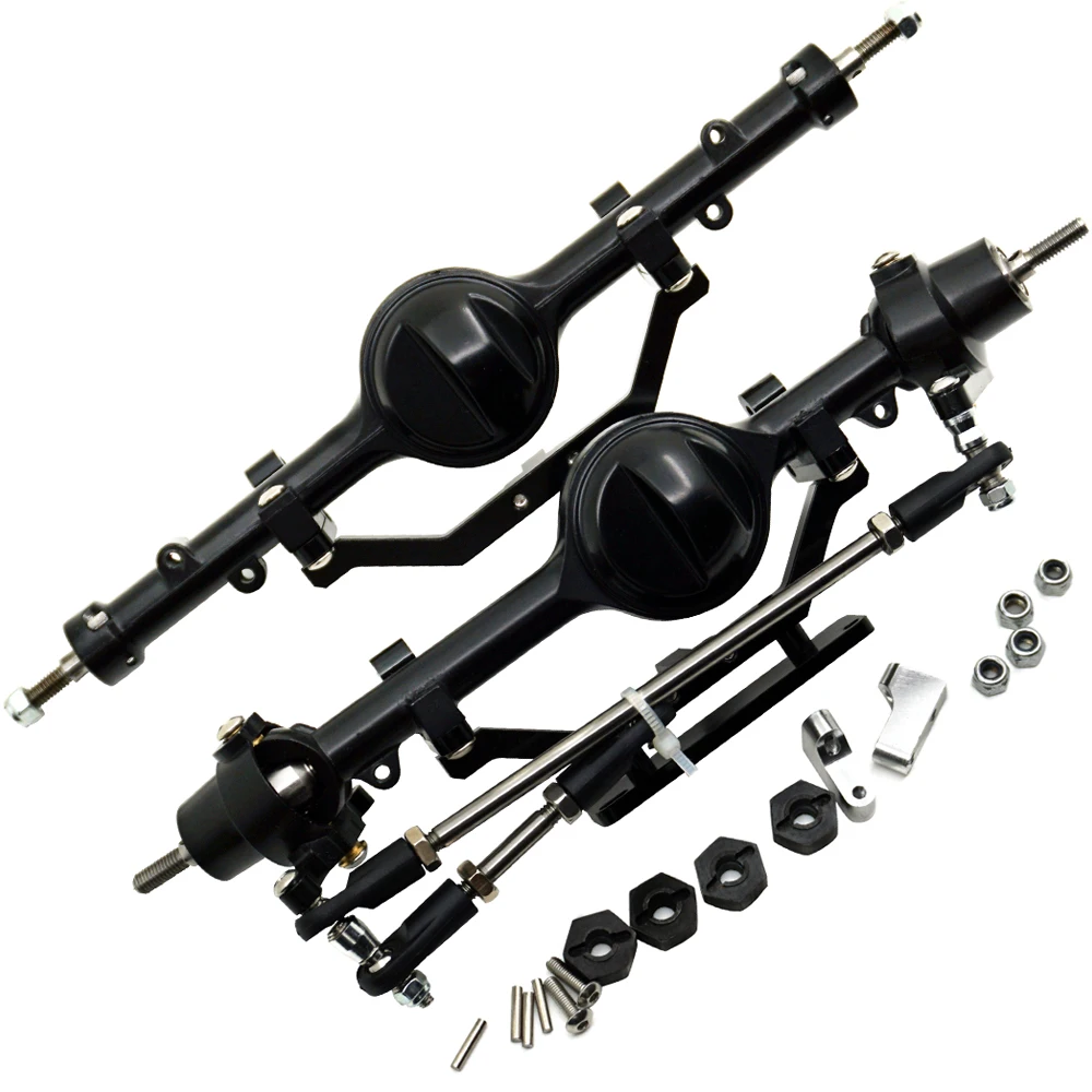 AXSPEED Black ARB Edition Alloy Front & Rear Axle for D90 1/10 RC Crawler Car Truck  Upgrade Parts