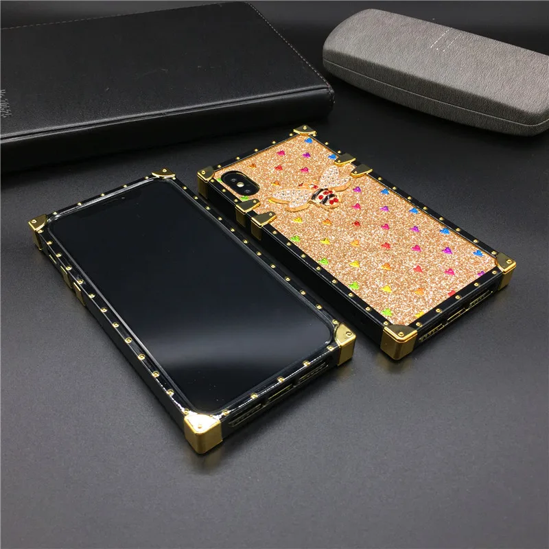 Luxury Glitter Bling Bee Love Heart Cover Case for Samsung Galaxy S23 Ultra S22 Plus S24 Ultra S20 FE S21 S10 Note 20 10