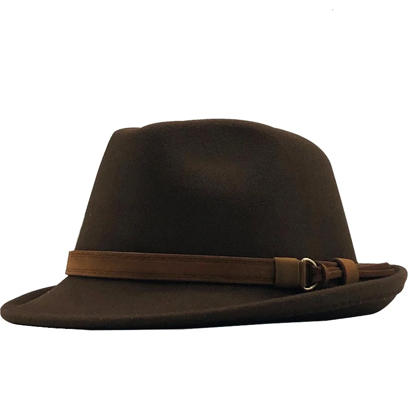 2022 Hot Wol Vrouwen Mannen Fedora Hoed Voor Winter Herfst Elegante Dame Gangster Trilby Vilt Homburg Kerk Jazz Hoed