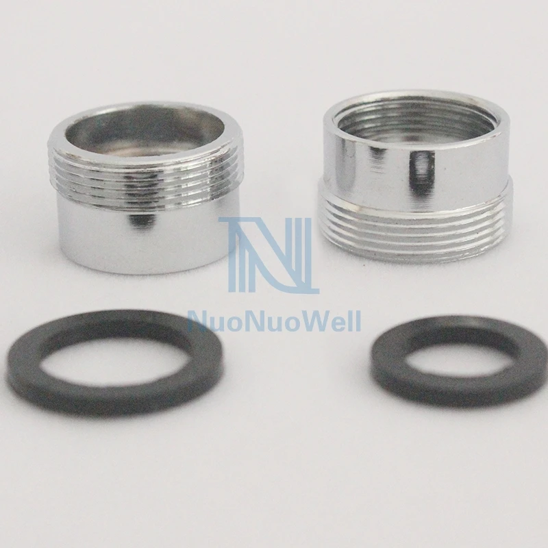  M22 X F18 Kitchen Faucet Water Outlet Reducer Adapter Water Tape Joint  Male x Female Thread Washing Machine Transform 2Pcs