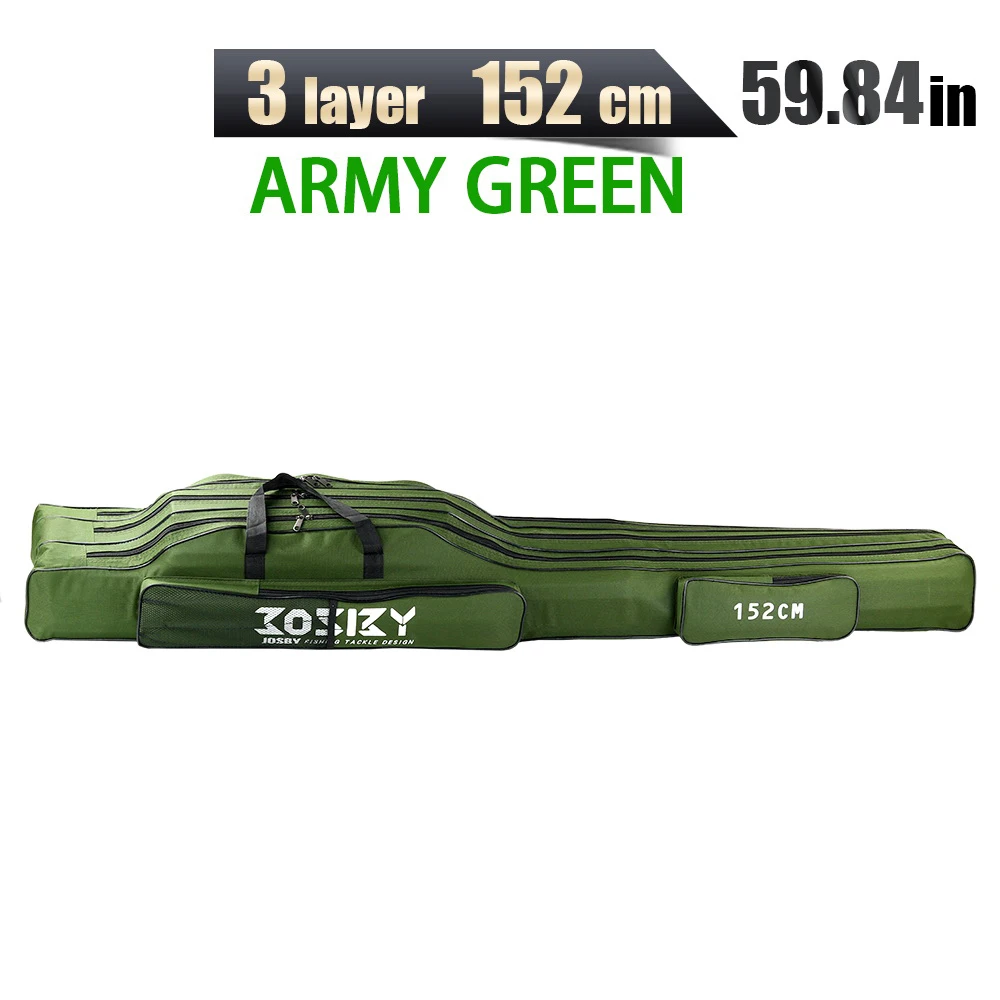 Angelrute Taschen 60/100/122/150/152/180CM Tackle Faltbare Oxford tuch Angeln Reißverschluss fall Lagerung Beutel Halter Für Angeln