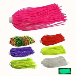 5 pcs/lot 88 Strands 70mm Silicone Skirts Elastic hole Umbrella skirts Fishing Accessories Buzzbaits Spinner Buzz Bait