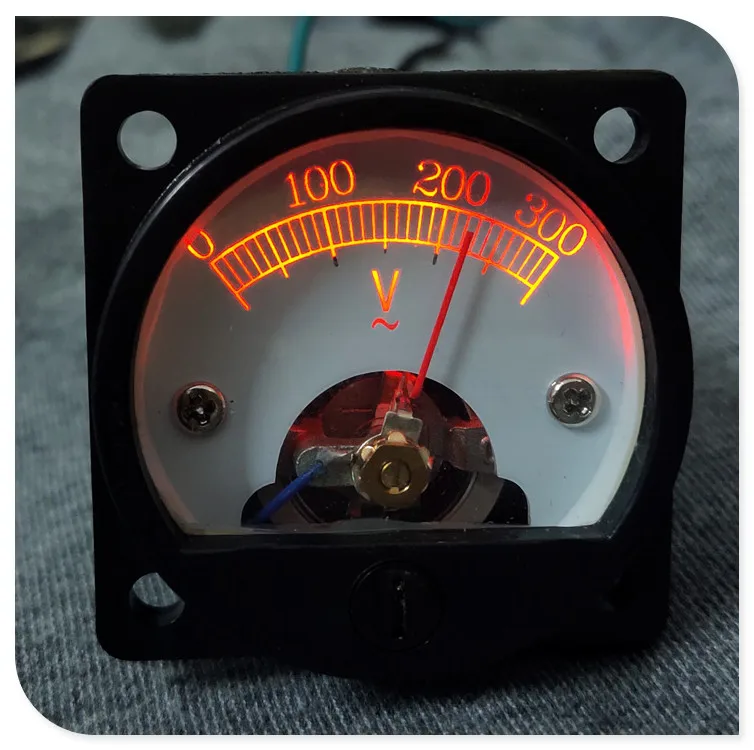 With Backlight SO45 300V AC Voltmeter Head, Pointer Type, Mechanical Type, Accurate Measurement, LED Luminous