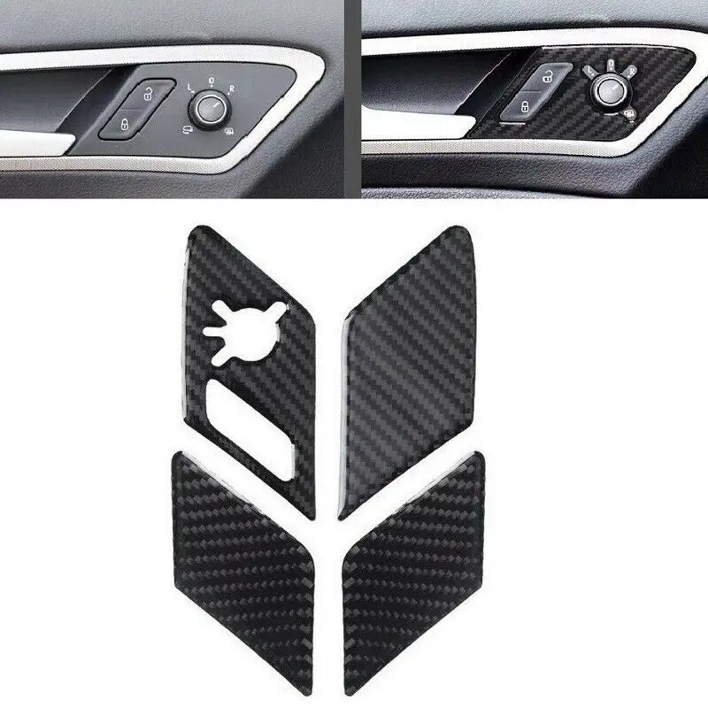 

Carbon Fiber Car Door Handle Decor Cover Trim Fit For VW Golf 7/7.5 2014-2019