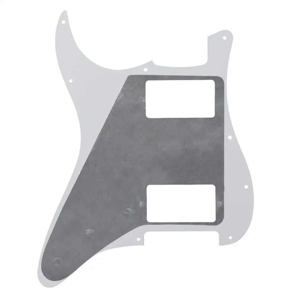 FLEOR Electric Guitar Pickguard HH Pick Guard 11 Holes Scratch Plate + Screws for FD ST Style Guitar Accessories