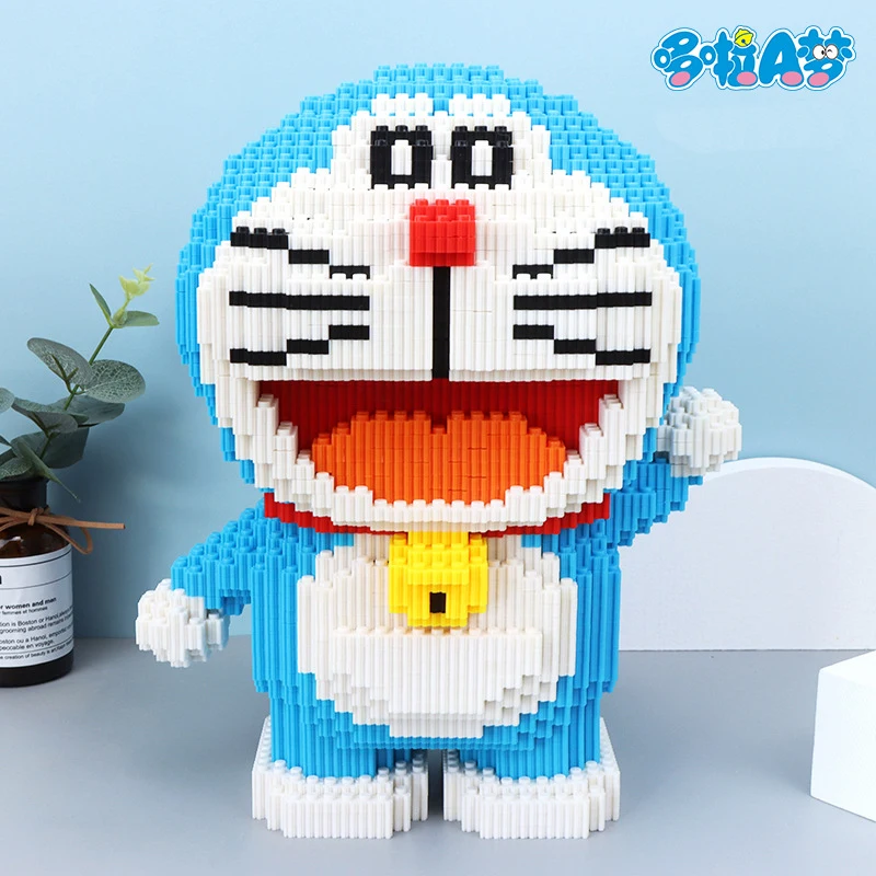 7280pcs+ Magic Building Blocks Doraemon Figure Big Model Assembled Connection Mirco Bricks For Children Block Toys