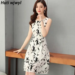 Summer Chiffon Casual Beach Boho Dress Women Sexy Sleeveless Party Bodycon Vestidos 2024 Elegant Vintage Sexy Prom Midi Sundress