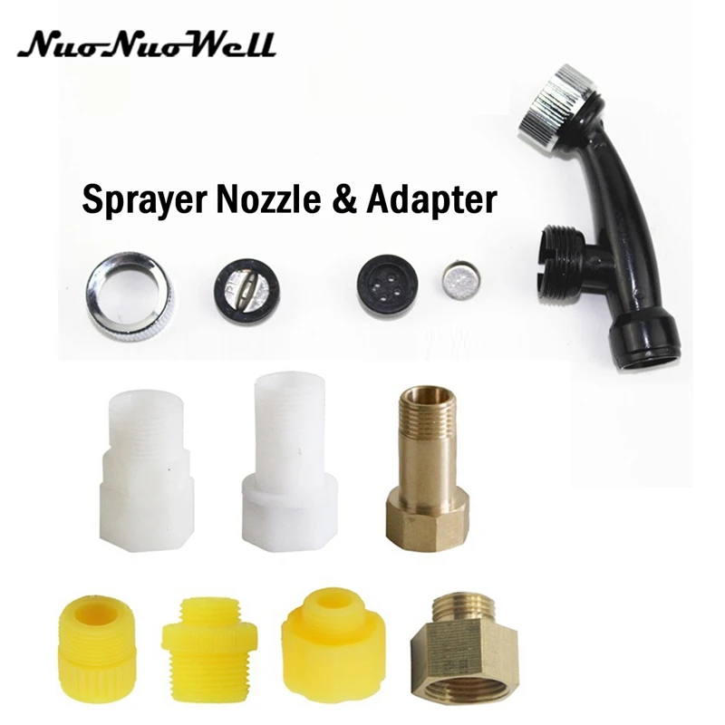 Sprayer Nozzle Gun Adapter Thread Connector Nozzle Fittings Garden Dedust, M14 x 1.5mm, K5 D3 J5, M14 to M18, 2Pcs