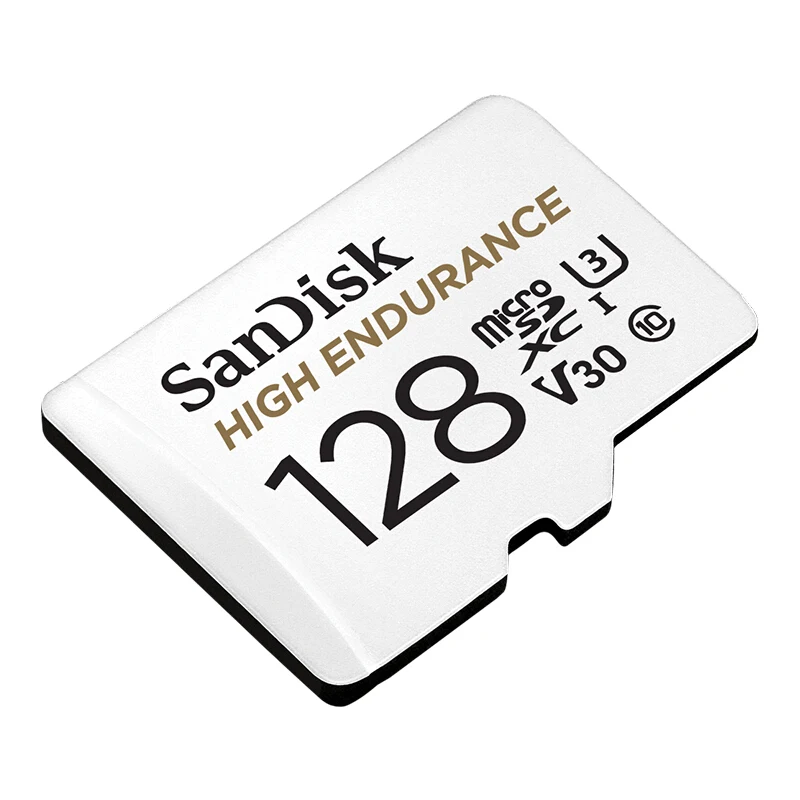 SanDisk-High Endurance Video Monitoring Cartão MicroSD, SDHC, SDXC, cartão TF Class10, câmera, telefone, 100%, 32GB, 64GB, 128GB, 256GB