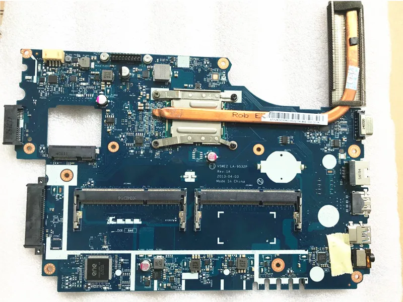 

Suitable For Acer Aspire E1-510 E1-510-2500 Motherboard replacment with E1-532 LA-9532P with heatsink