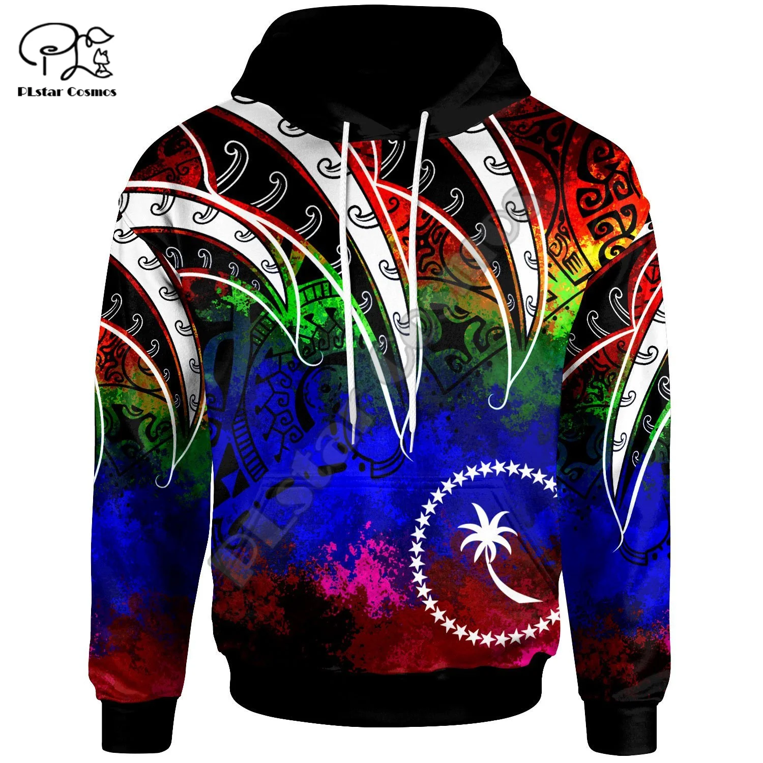 NewFashion Polynesian Chuuk Country Flag Tribal Culture Retro Tattoo Tracksuit Men/Women 3DPrint Streetwear Pullover Hoodies B11