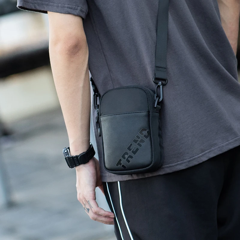 Hk Men Messenger bag Packs Wallet Oxford Waist Bag Mobile Phone Bag Fanny Pen Hold Cigarette Cose Pack Shoulder Chest Pochete