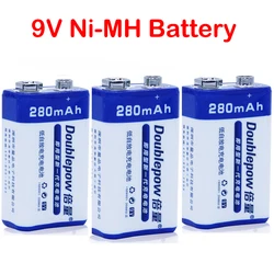 9V 6F22 Ni-MH Battery 9V Rechargeable Battery For Multimeter Smoke Alarm Metal Detector Microphone 9V NiMH Rechargeable Battery