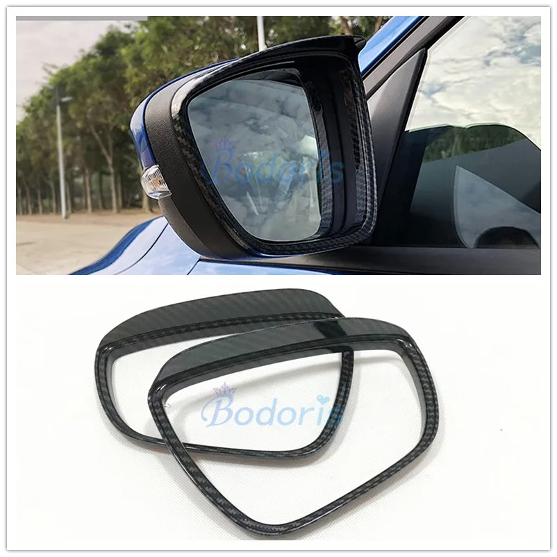 

For Ford Focus 2019 2020 Mk4 Car Rearview Mirror Rain Shade Rainproof Blades Mirror Eyebrow Rain Cover Car Styling Accessories