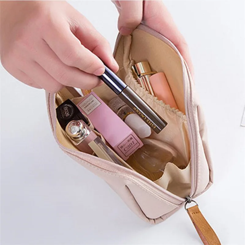 Women Portable Cosmetic Bag Korean Style Women Makeup Bag Pouch Toiletry Bag Waterproof Makeup Organizer Case 1pc