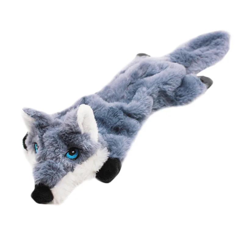 Pet dog toy Squirrel raccoon plush interactive bite resistant molar skin shell pet supplies