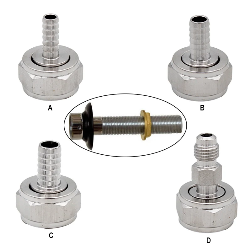 Beer Nut Tail Piece Gasket Kit For Kegerator Draft Beer Shank Stainless Steel 304