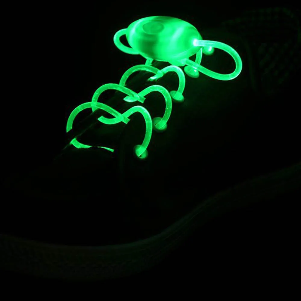 1 Pair LED Flash Shoelaces Light up Luminous Shoelaces Party Skating Glowing Shoe Laces for Boys Girl Luminous Shoe Strings New