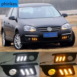 2x Car-specific for VW Jetta MK5 Sagitar 2006 2007 2008 2009 2010 LED DRL daytime running lights Fog Lamp Cover Frame