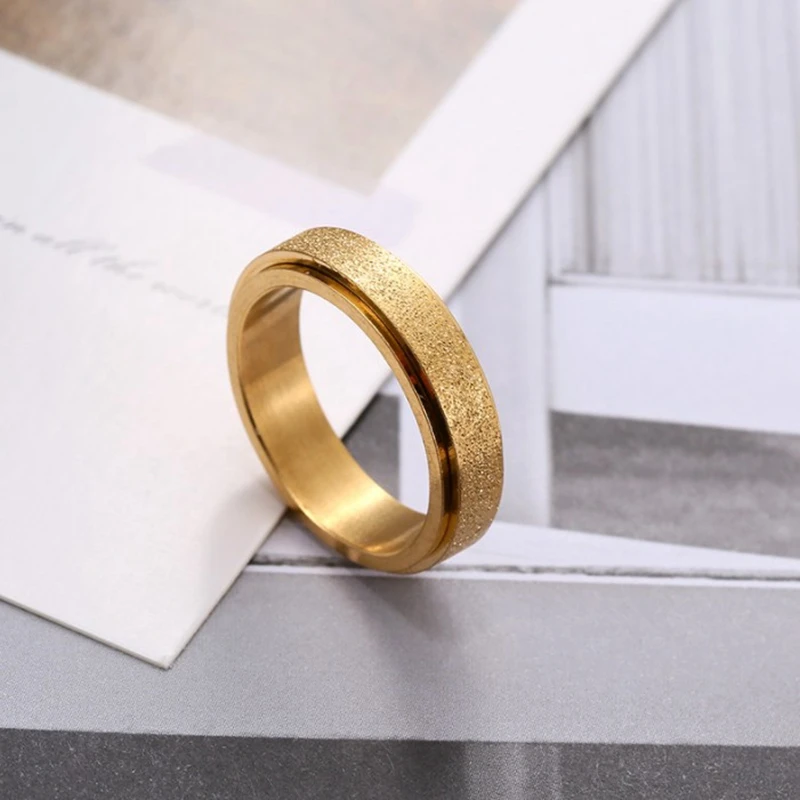 خاتم سبينر للنساء والرجال، خاتم فيدجيت من الفولاذ المقاوم للصدأ لتخفيف القلق باللون الذهبي والفضي والأسود بألوان قوس قزح