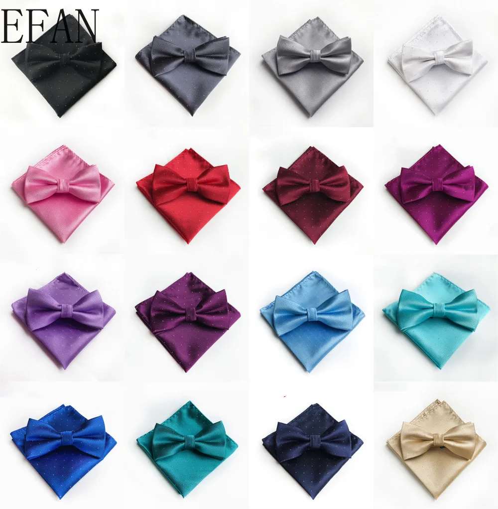 

NEW Paisley Flower Bow Tie Wedding Bowtie Boys Polyester Silk Cravat Female Male Neckwear Bowties Pocket Square Handkerchief