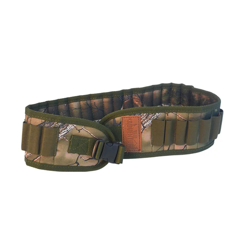 30 Rounds Tactical Bandolier 12/20 Gauge Ammo Holder  Camouflage Molle Bullet Pouch Cartridge Belt For Hunting Shooting Training