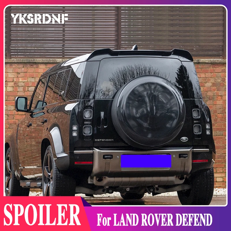 

YKSRDNF ABS Black Rear Spoiler Wing Flap for Land Rover Defender 2020 2021 Rear Trunk Spoiler Wing Durable