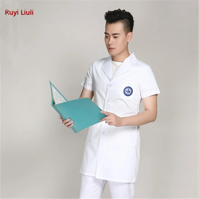 Brands White Lab Coat For Women And Men Long/Short-Sleeved Beauty Salon Doctor Jackets Work Clothes