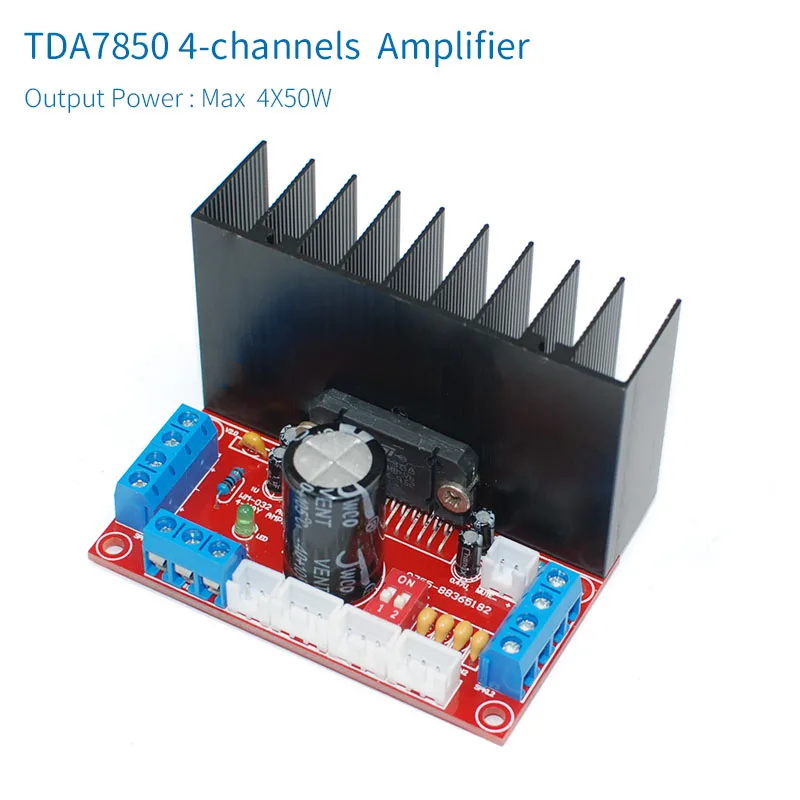 Unisian TDA7850 4.0チャンネル車のオーディオアンプボード4X50W高powrクラスab TDA7850ためamplfiers車auidoシステム