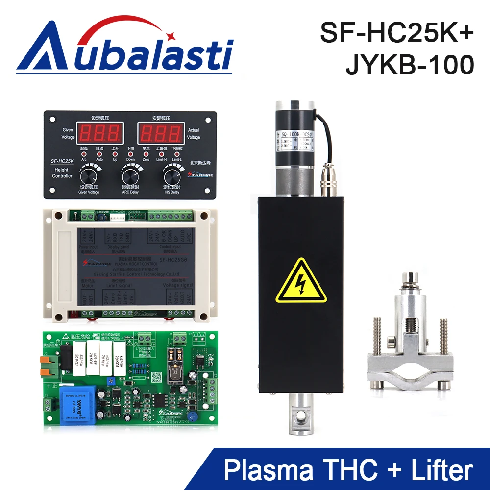 Aubalasti SF-HC25K Plasma THC ARC Voltage Height Controller With THC Lifter JYKB-100 For Plasma Cutting Machine Height Adjuster