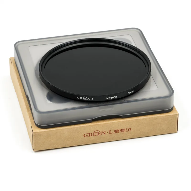 GREEN.L ND32 ND64 nd1000 nd2000 ND filter Neutral Density Lens Filter 49/52/55/58/62/67/72/77 for canon nikon SONY dslr Camera