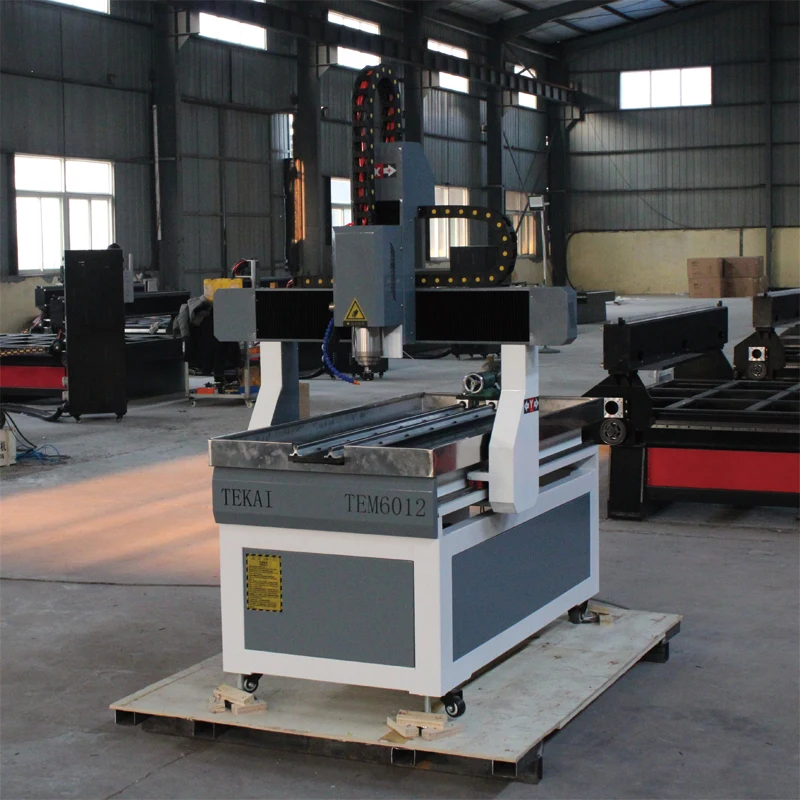 TEM6012 Cnc 3d Router Aluminum Plate Carve Router Cnc Machine 6090 6012 Kit 4th Axis ATC Servo Motor Desktop Machinery