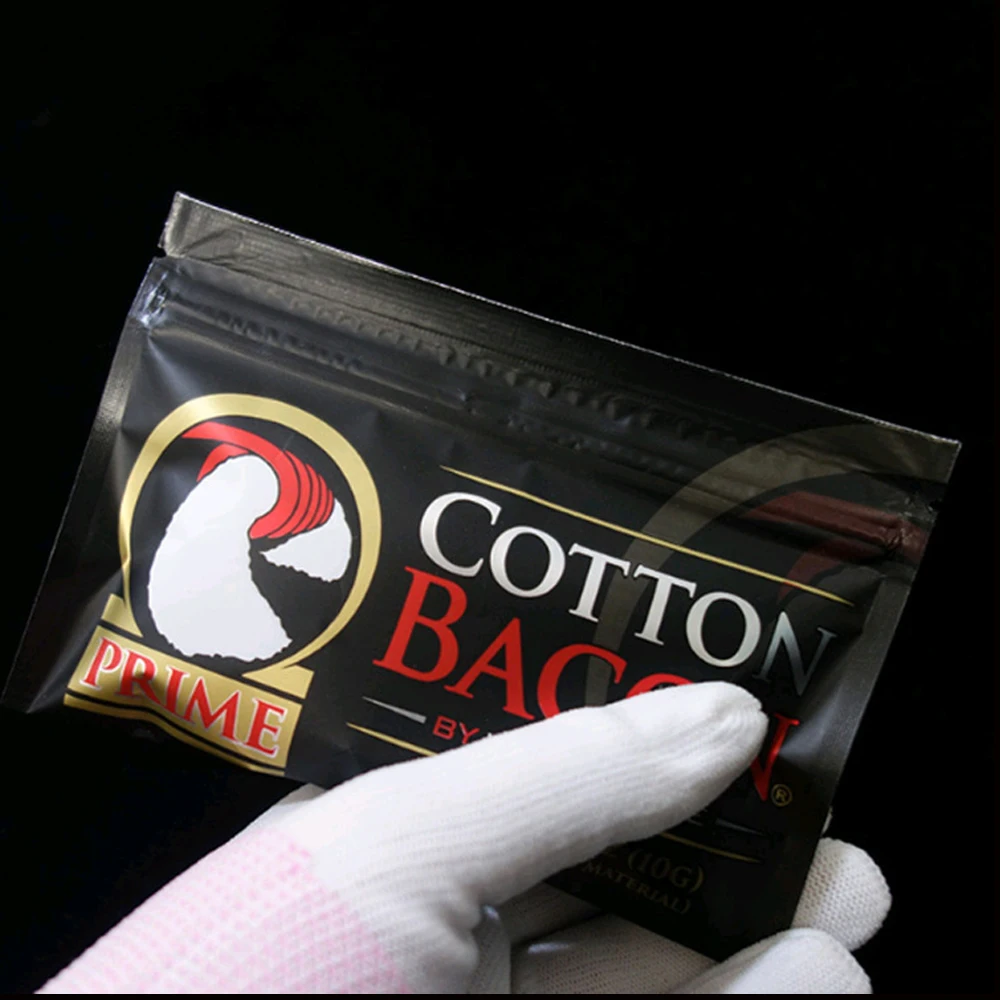 10 Pak 2.0 Katun Bacon Vape Kapas Bacon Rokok Elektronik Cocok untuk RDA RTA RBA Tangki Penyemprot Vaporizer E-rokok Pod Mod