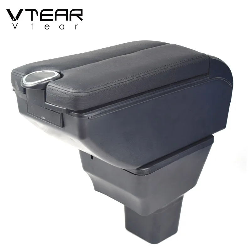 Vtear Car Armrest Box Storage Accessories Cup Holder Central Control inner Parts Interior Decoration Styling For Nissan Kicks