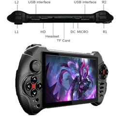 X15 Android Handheld Touch Screen Game Console WiFi HD Video Game Player 5.5-inch MTK8163 2G RAM 32G ROM Support Google Store
