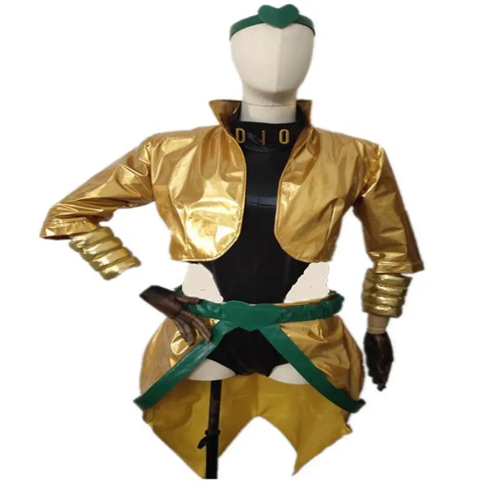 2024 Customized  movie Dio Brando Cosplay Costume yellow gold costume Female Version