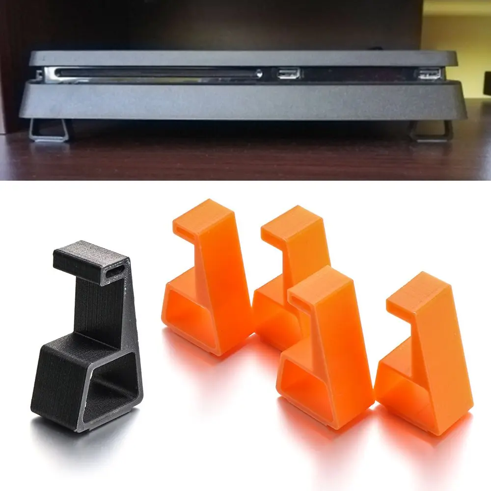 4Pcs Flat-mounted Base Heighten Support Cooling Legs Stand Console Holder Bracket For Sony PlayStation 4 PS4 Slim Pro