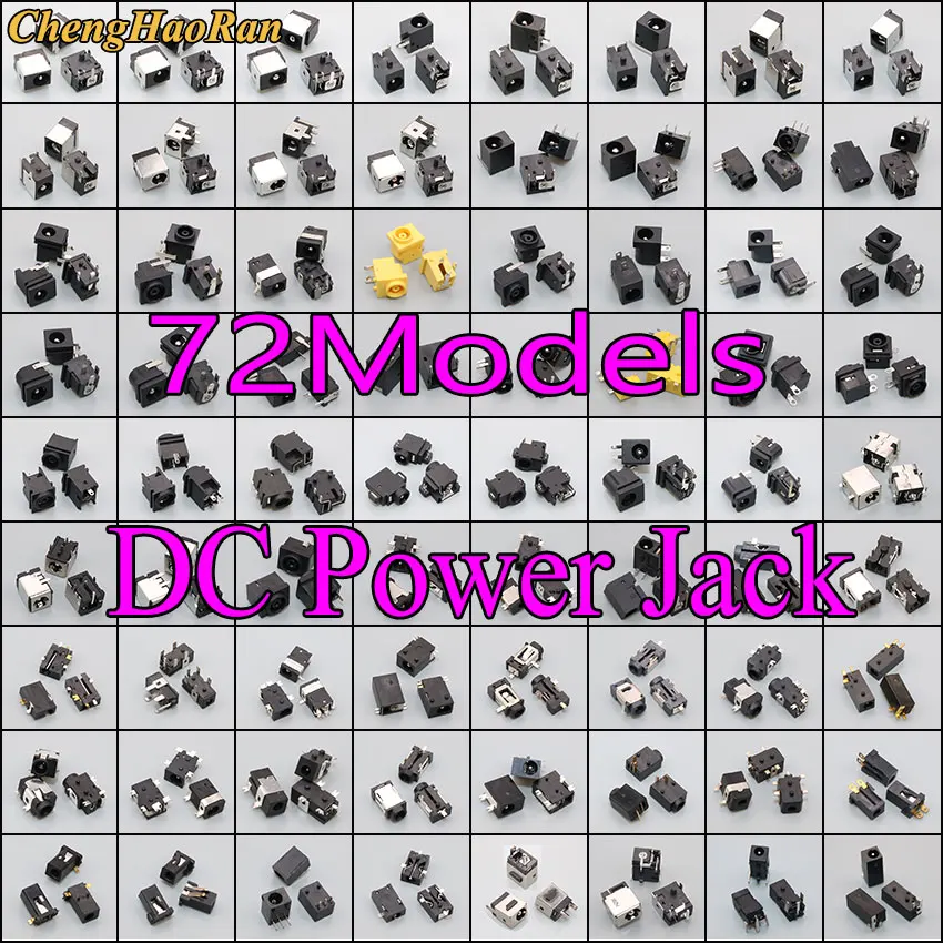 ChengHaoRan 72 Modelle 72 stücke Laptop/Tablet/notebook DC Power Jack Buchse Stecker Für IBM Lenovo Samsung Sony ASUS Acer Ramos – Detail 1